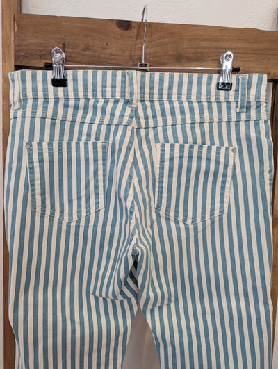 Denim Co Blue White Stripe Trousers 12