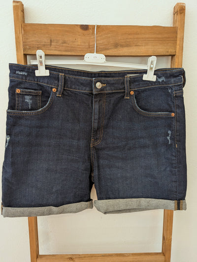 M&S Dark Denim Shorts 16