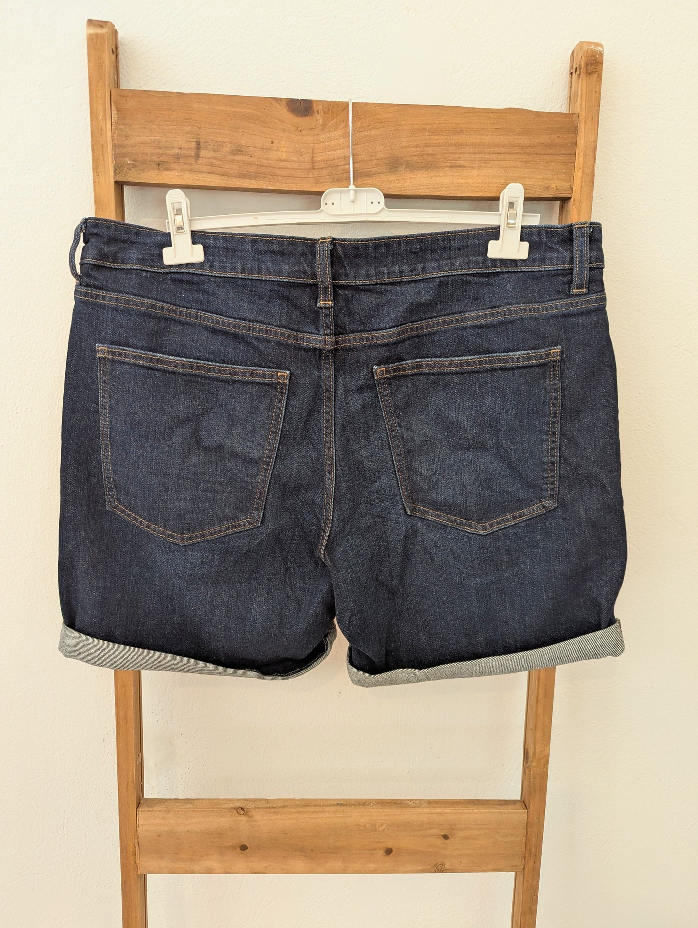 M&S Dark Denim Shorts 16
