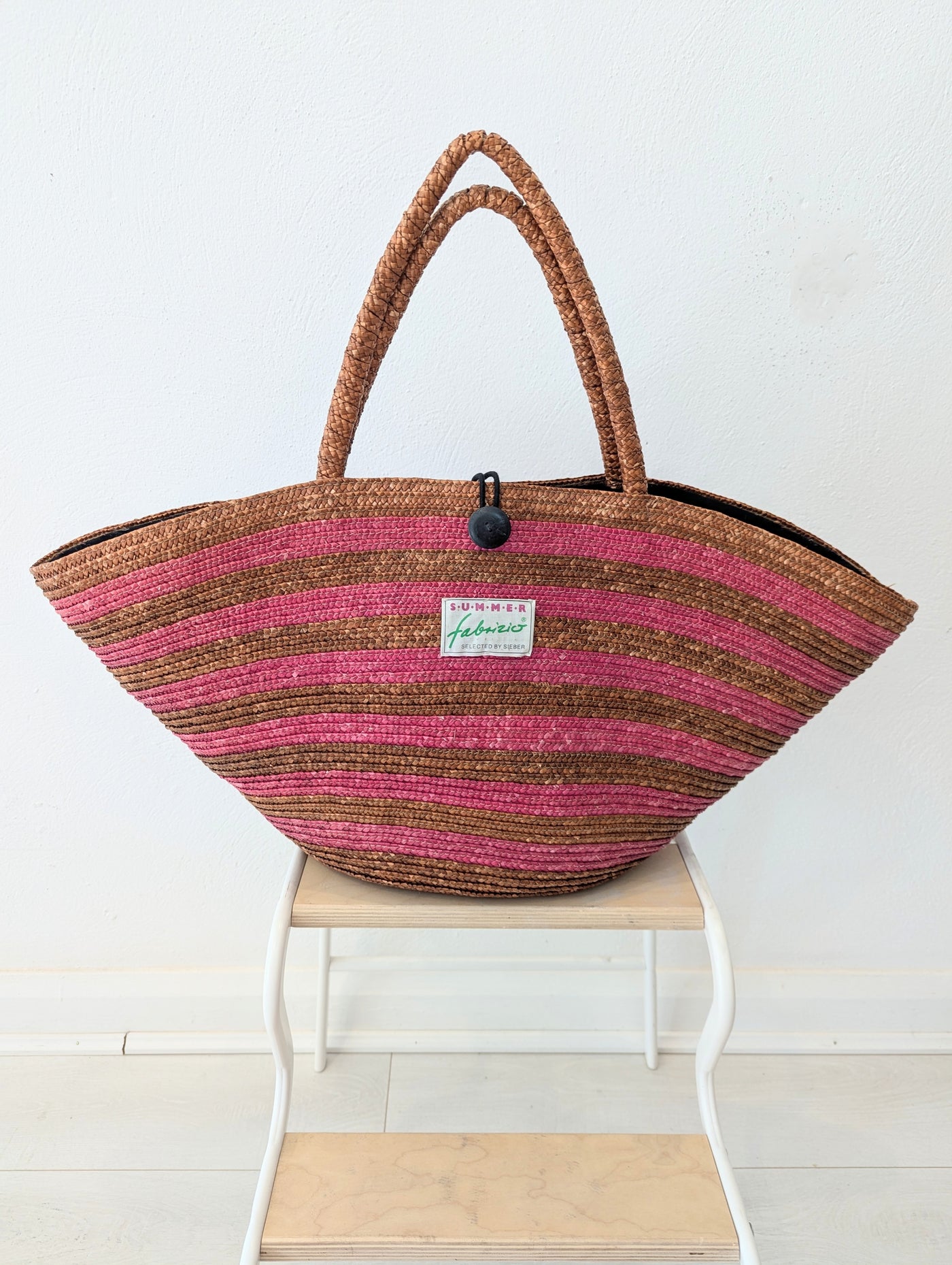 Summer Fabrizio Straw Beach bag