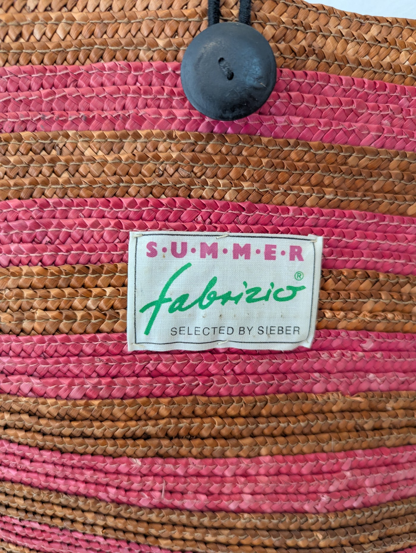 Summer Fabrizio Straw Beach bag