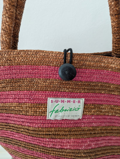 Summer Fabrizio Straw Beach bag