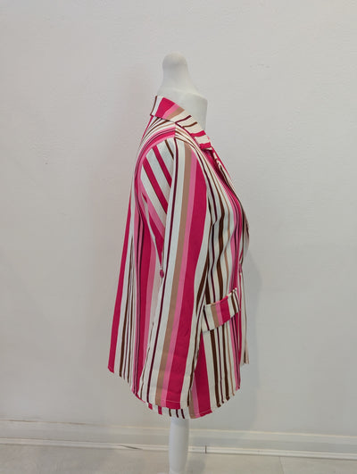 Moolberry pink stripe blazer M