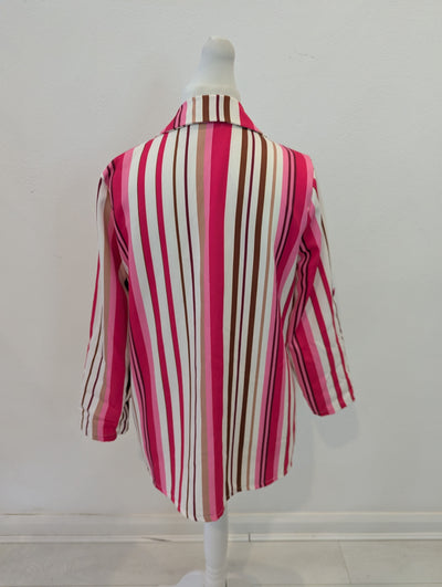 Moolberry pink stripe blazer M