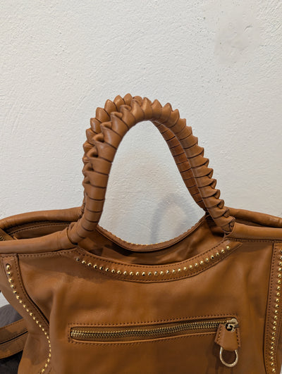 Ted Baker tan gold stud bag
