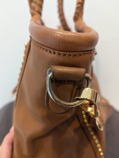 Ted Baker tan gold stud bag