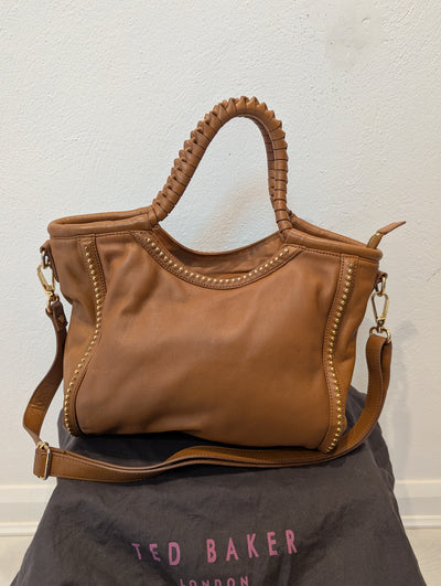 Ted Baker tan gold stud bag