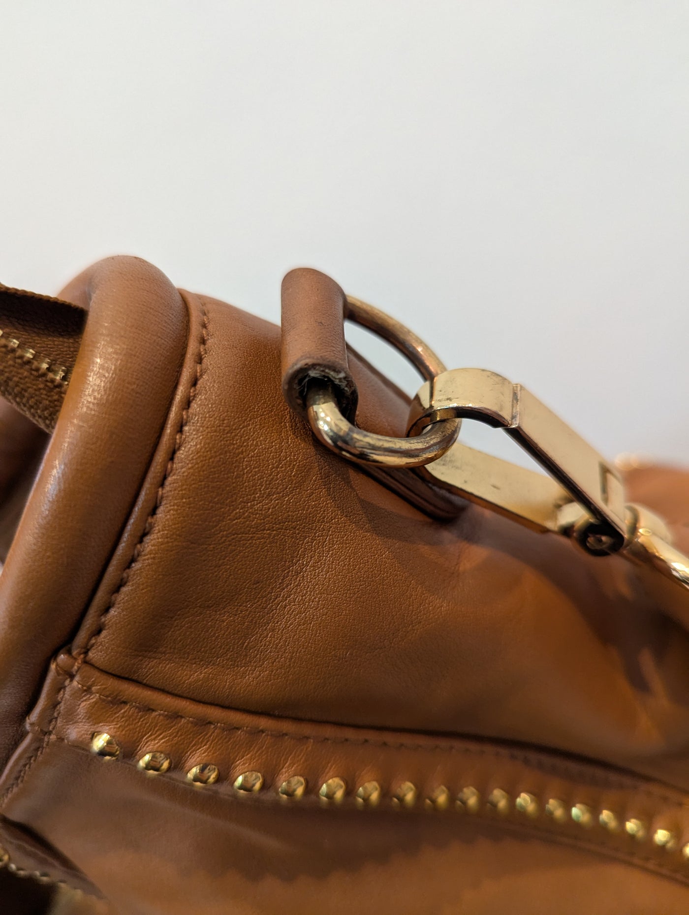 Ted Baker tan gold stud bag