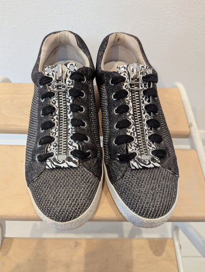 Ash Glitter zip trainers 4