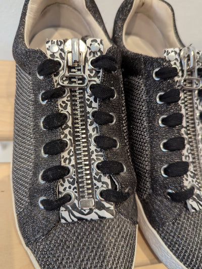 Ash Glitter zip trainers 4