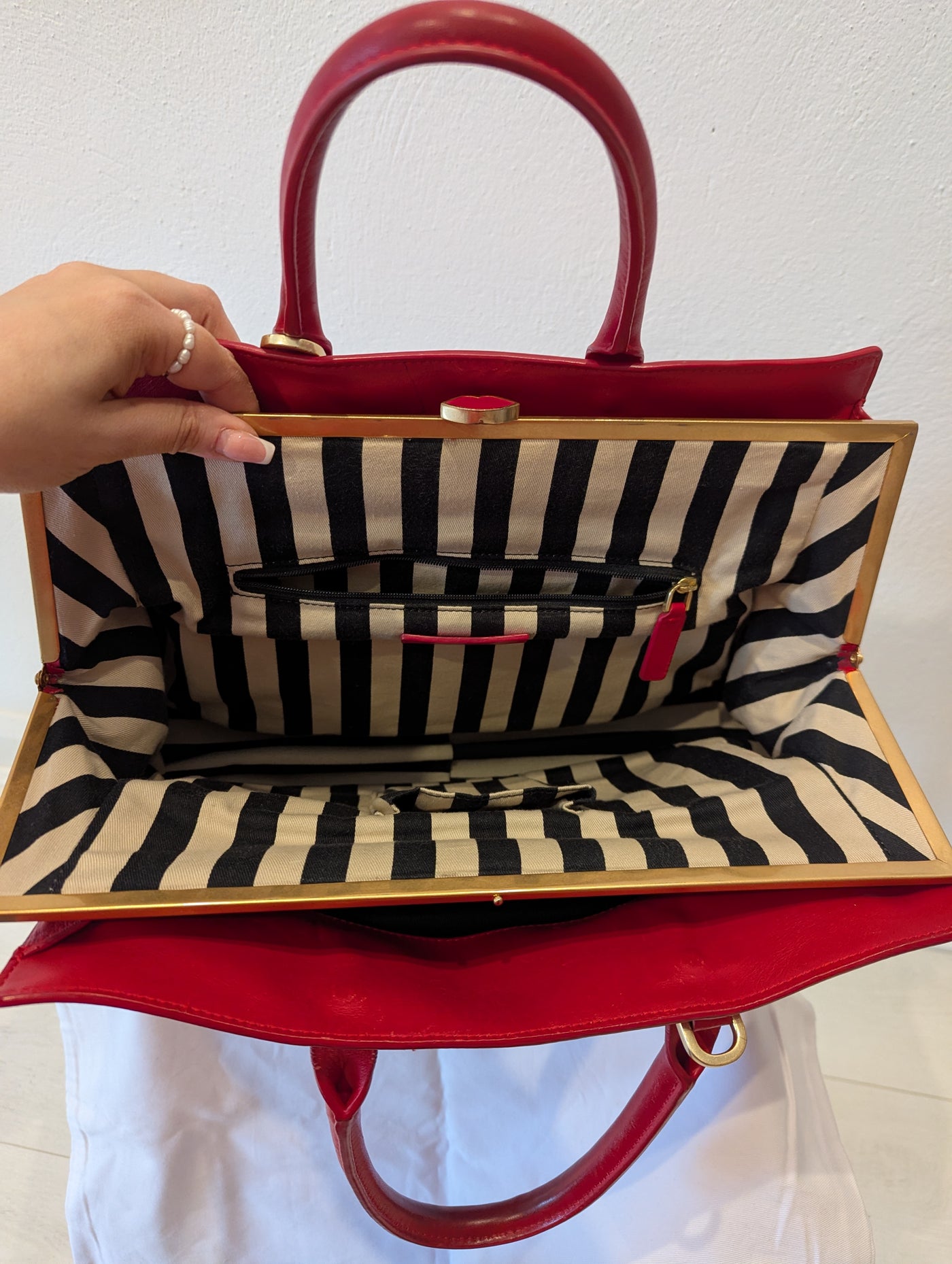 Lulu Guinness Red Tote
