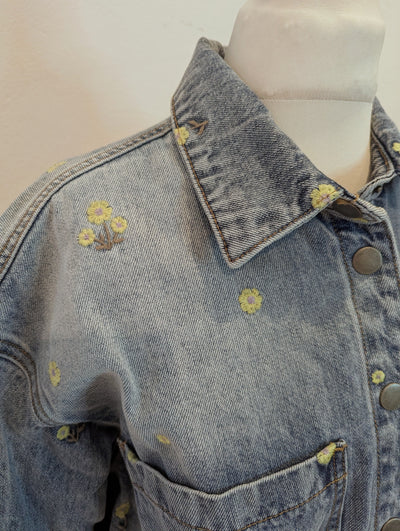 Kaffe Flower Denim Jacket 36