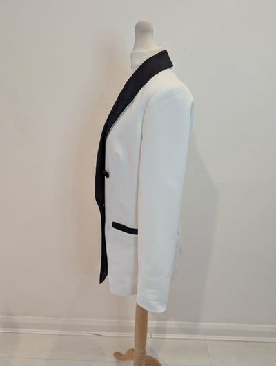 River Island White Tux Jacket 10