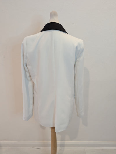 River Island White Tux Jacket 10