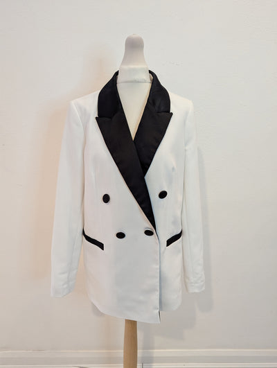 River Island White Tux Jacket 10
