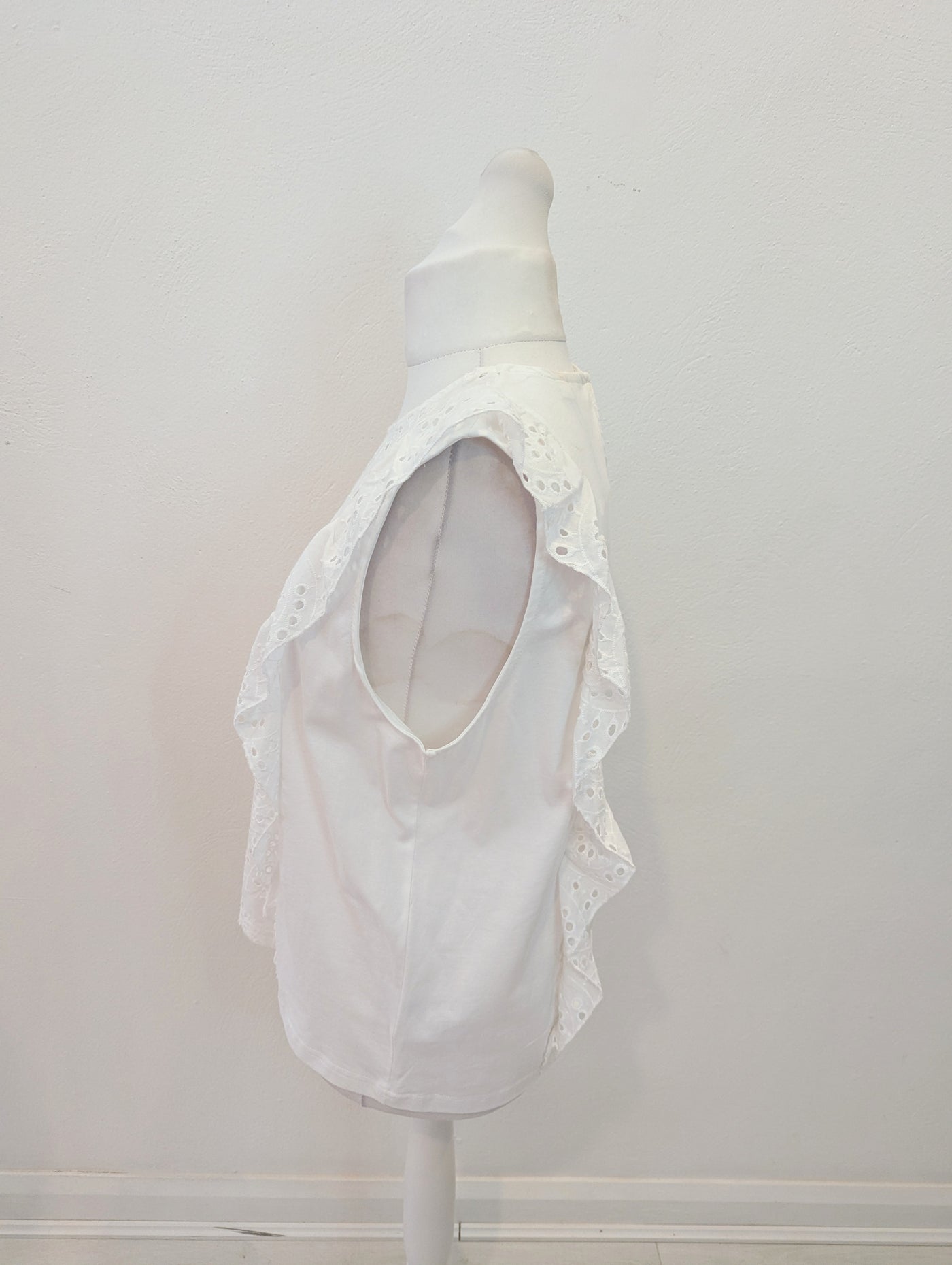 Ichi White Sleeveless Blouse Size XL NWT RRP £35