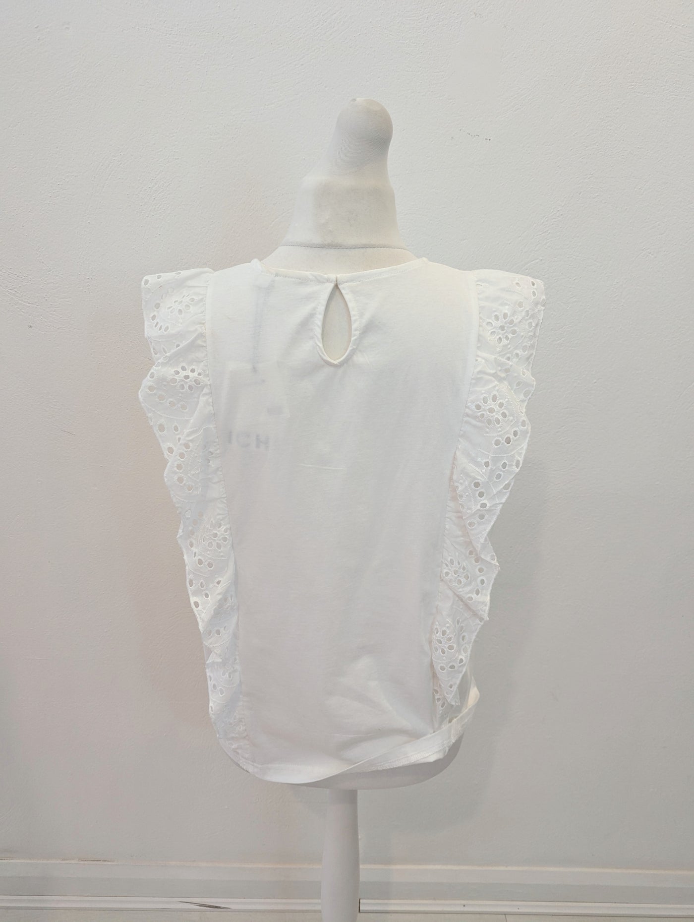 Ichi White Sleeveless Blouse Size XL NWT RRP £35