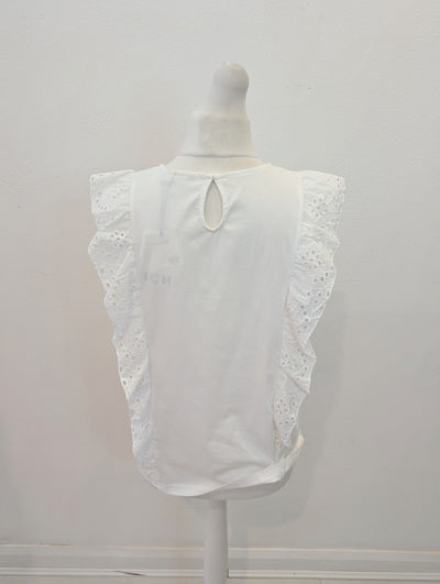 Ichi White Sleeveless Blouse Size XL NWT RRP £35