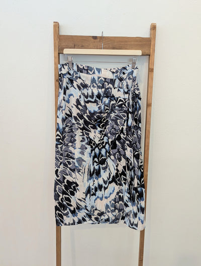 Mint Velvet Blue Mix Skirt Size 14