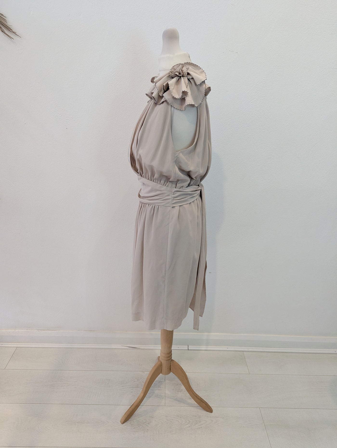 French Connection Cream silk Dress L NWT RRP £150