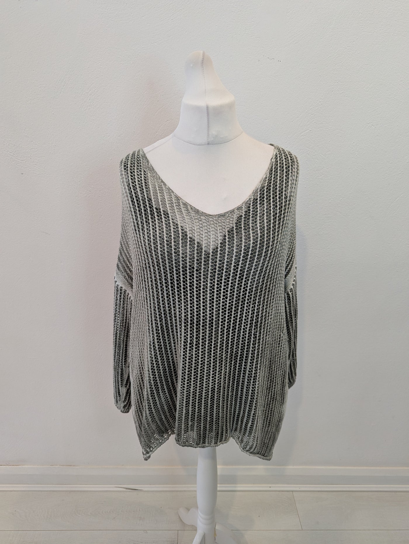 Made in Italy 2 Piece Top Khaki One Size