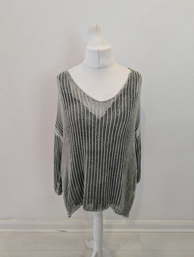 Made in Italy 2 Piece Top Khaki One Size