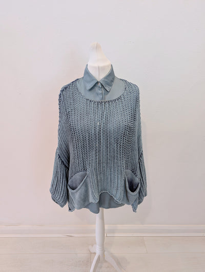 Sunny Studio Blue Two Piece One Size