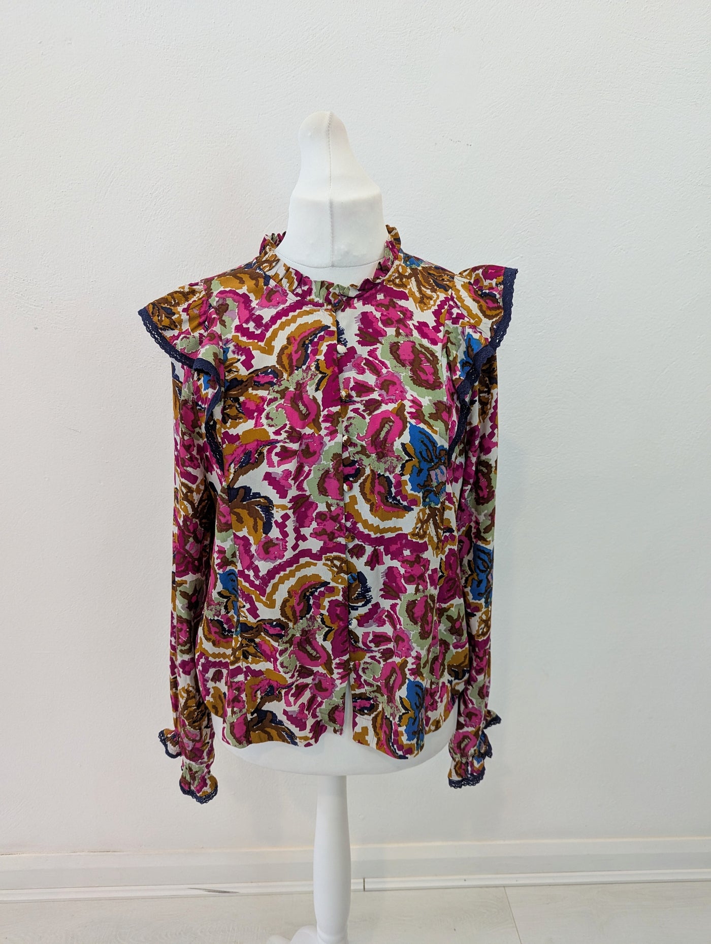 Atelier Reve Multi Print Blouse Size 14/16