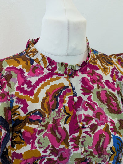 Atelier Reve Multi Print Blouse Size 14/16