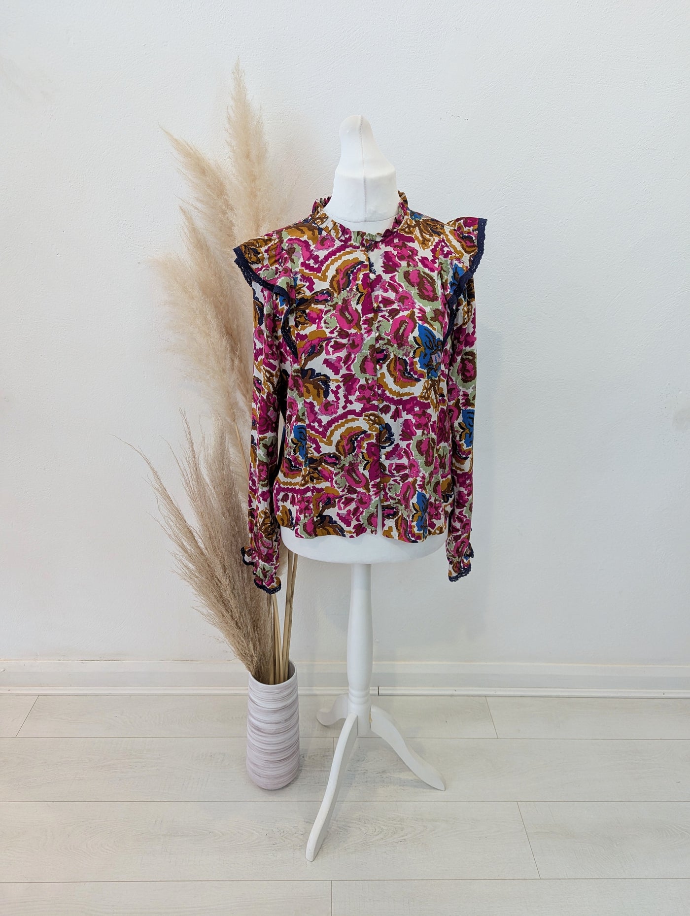 Atelier Reve Multi Print Blouse Size 14/16