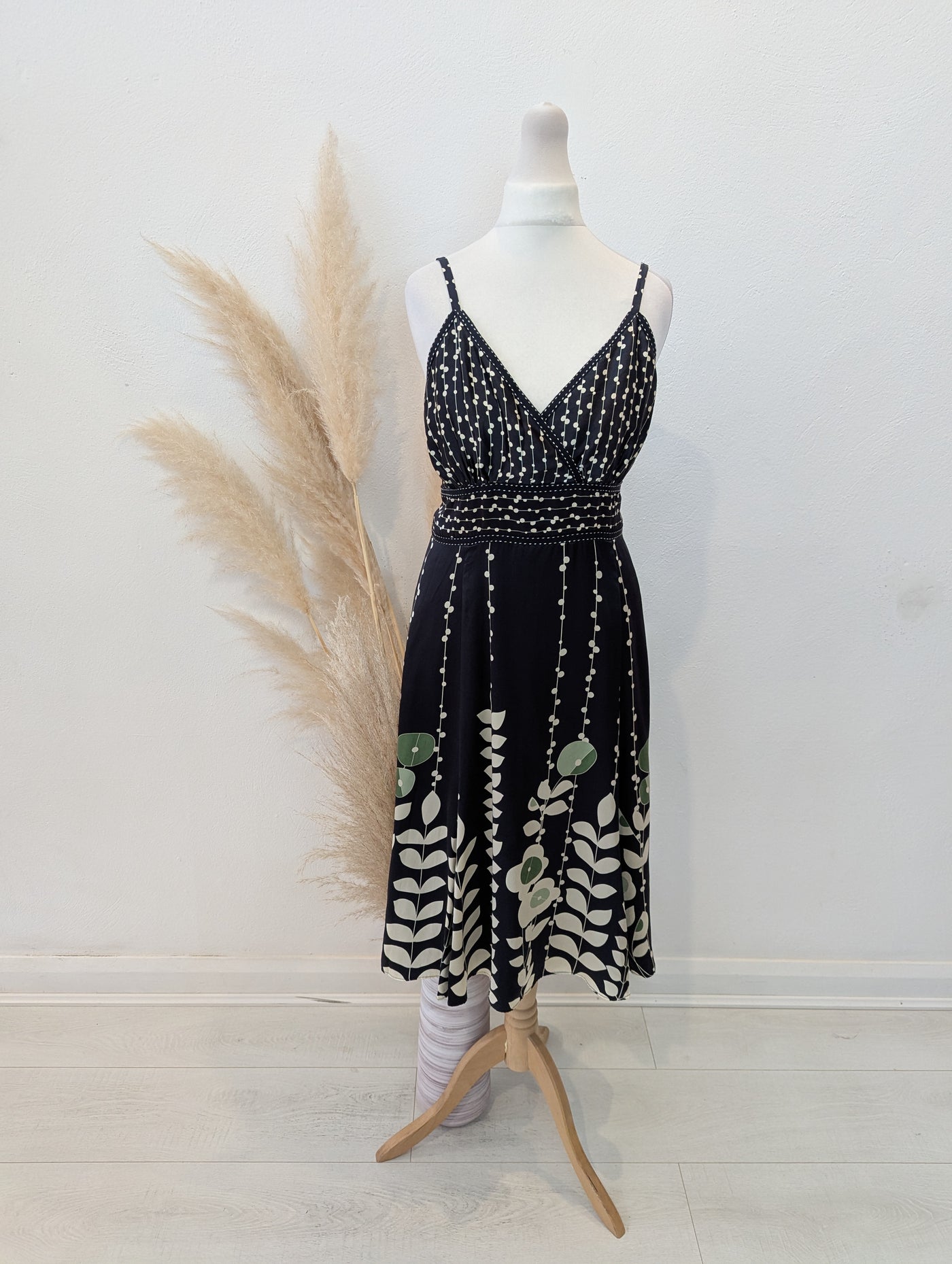 Ted Baker Black spot Silk Dress 4