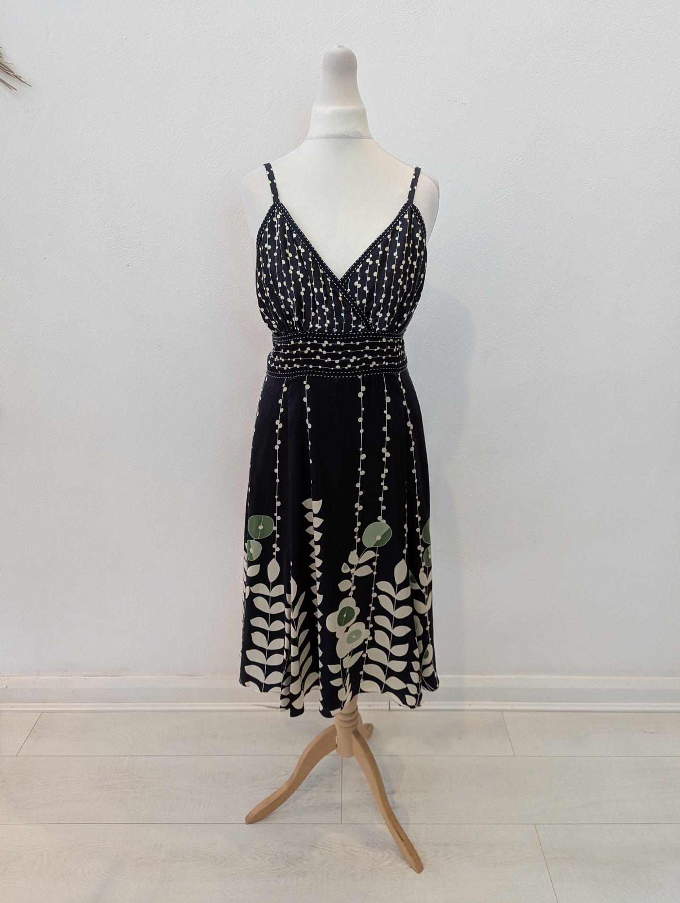 Ted Baker Black spot Silk Dress 4