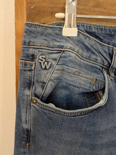 Sandwich Denim Wide Leg Jean Size 16