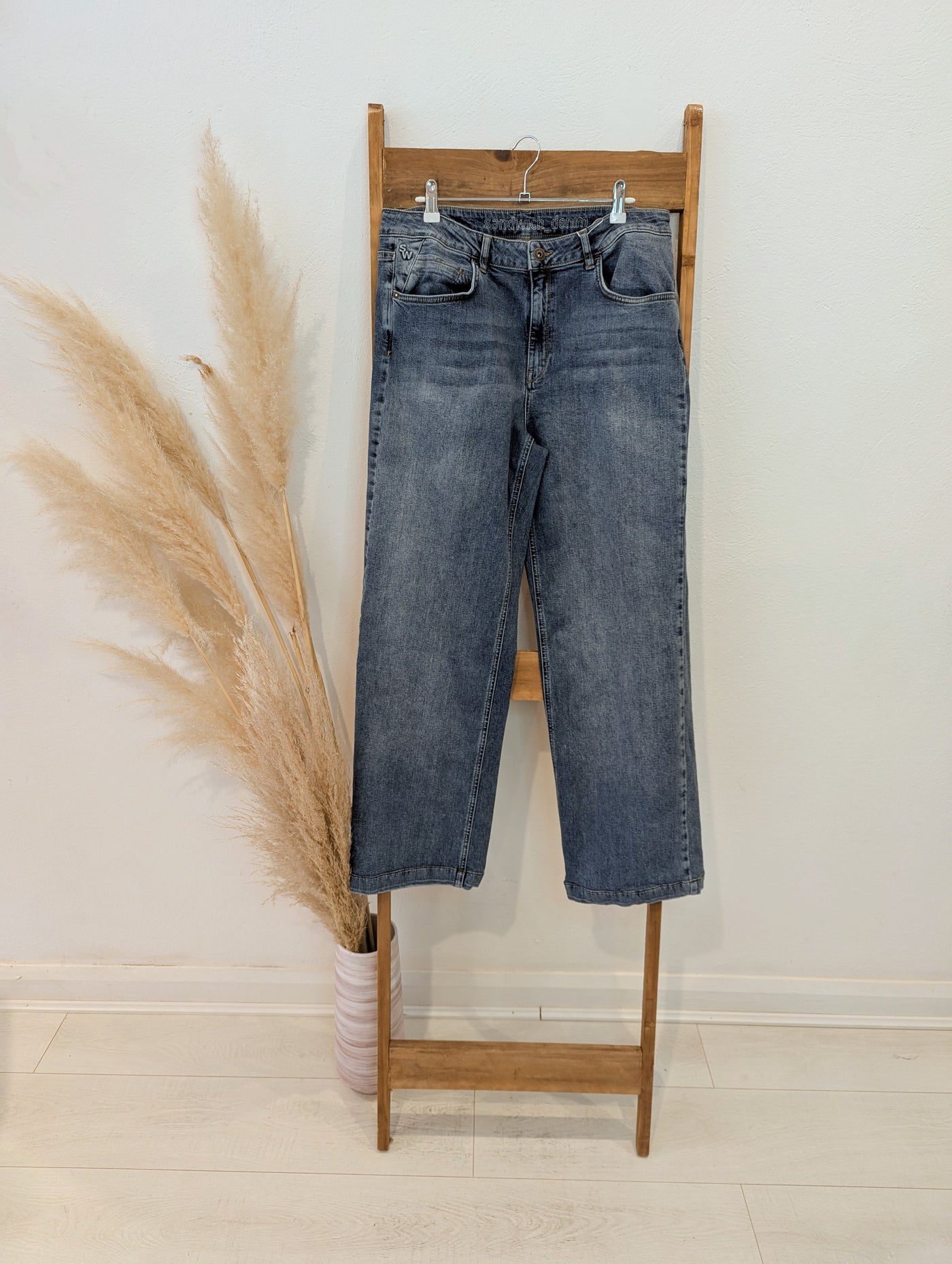 Sandwich Denim Wide Leg Jean Size 16
