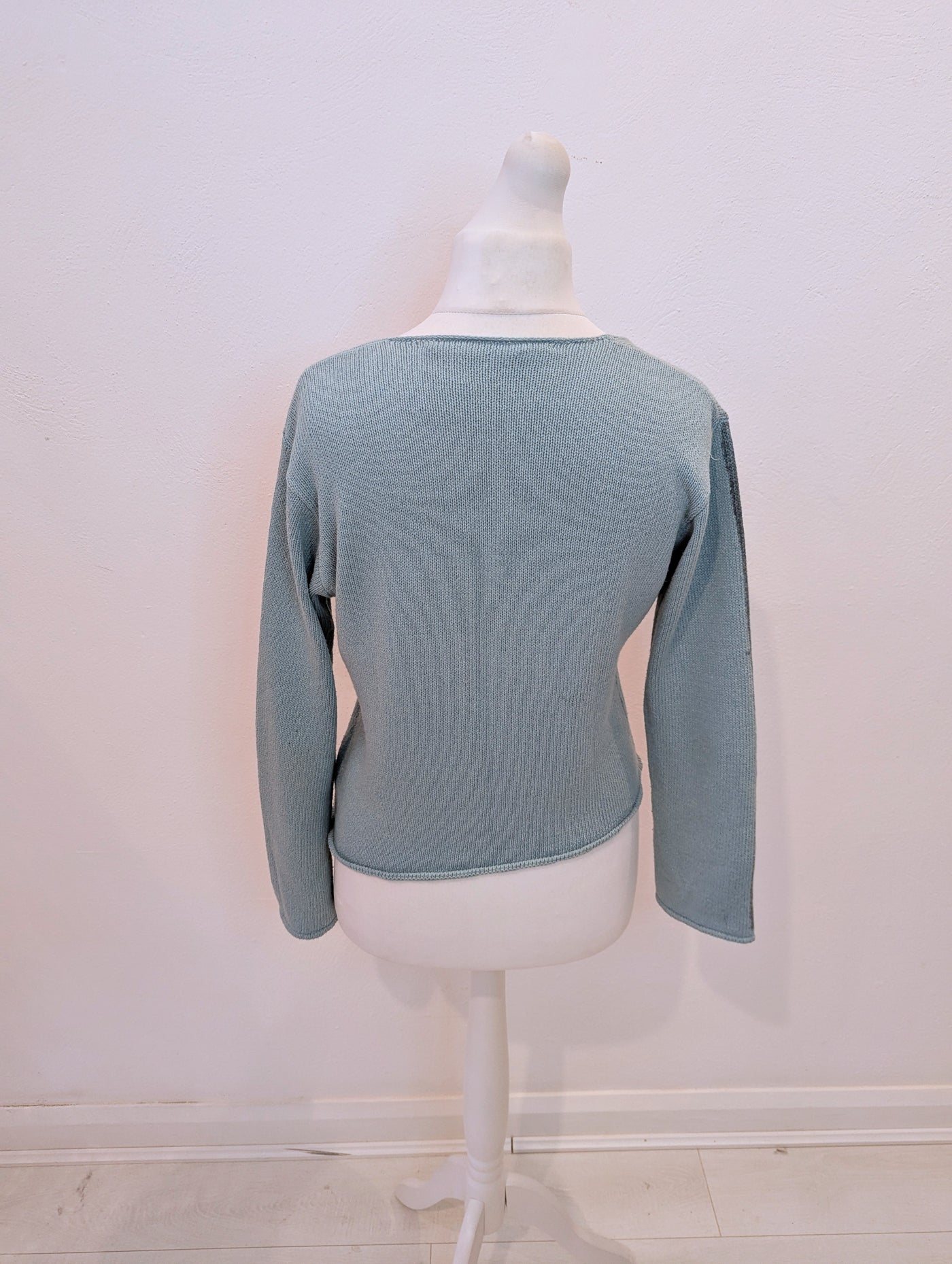 Lunatisme Blue Wrap Cardigan M