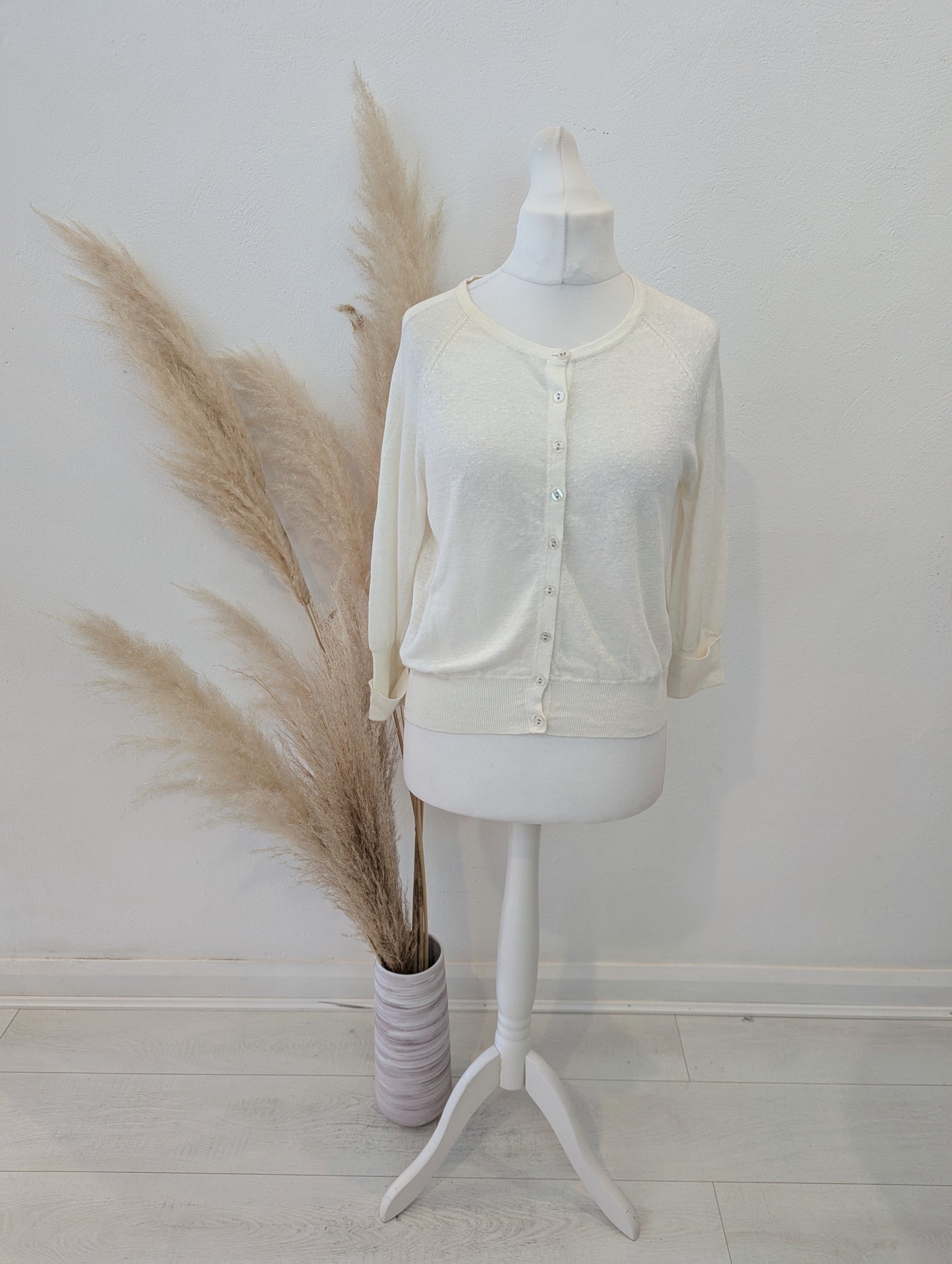 Mint Velvet White cotton back Cardigan 14