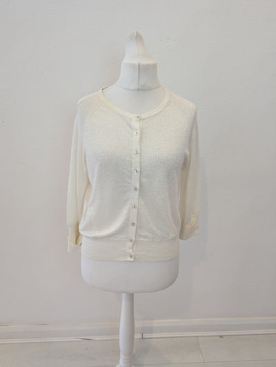 Mint Velvet White cotton back Cardigan 14