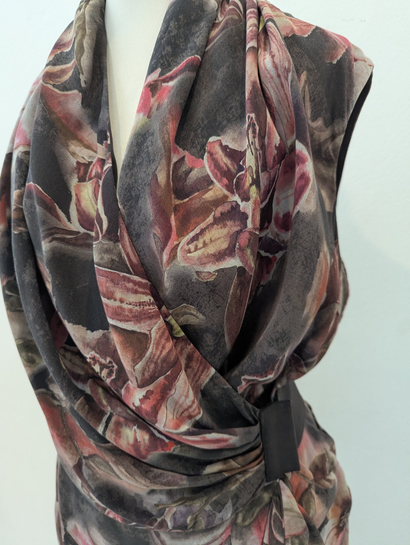 All Saints Floral Silk Dress 10