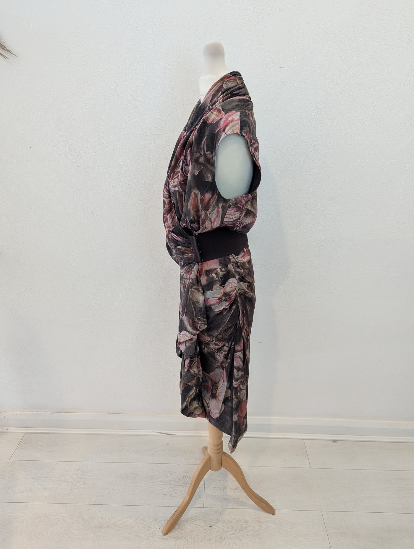 All Saints Floral Silk Dress 10