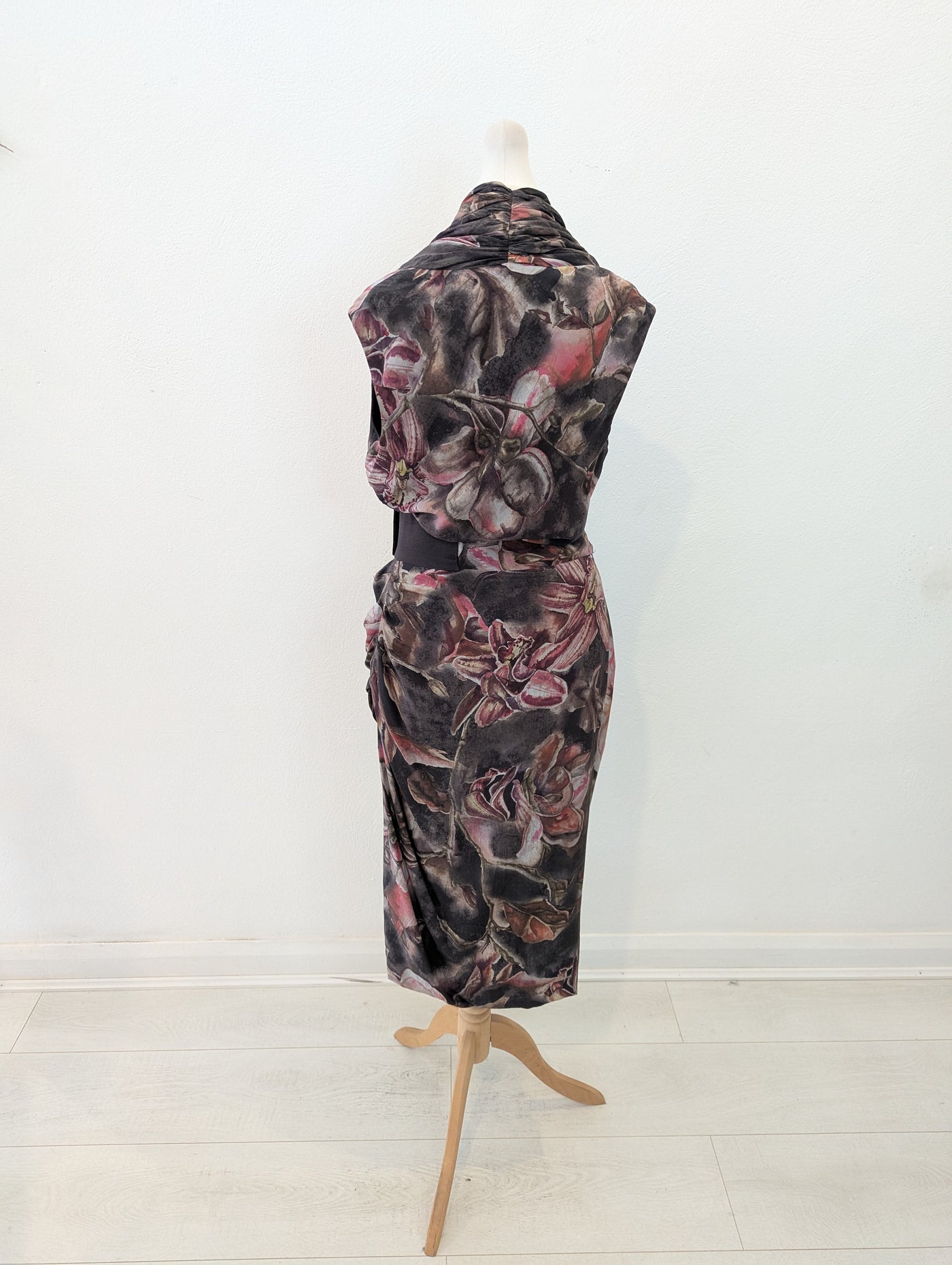 All Saints Floral Silk Dress 10