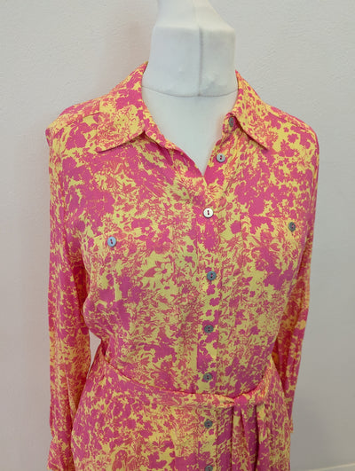 Mint Velvet Pink & Yellow Maxi dress 12