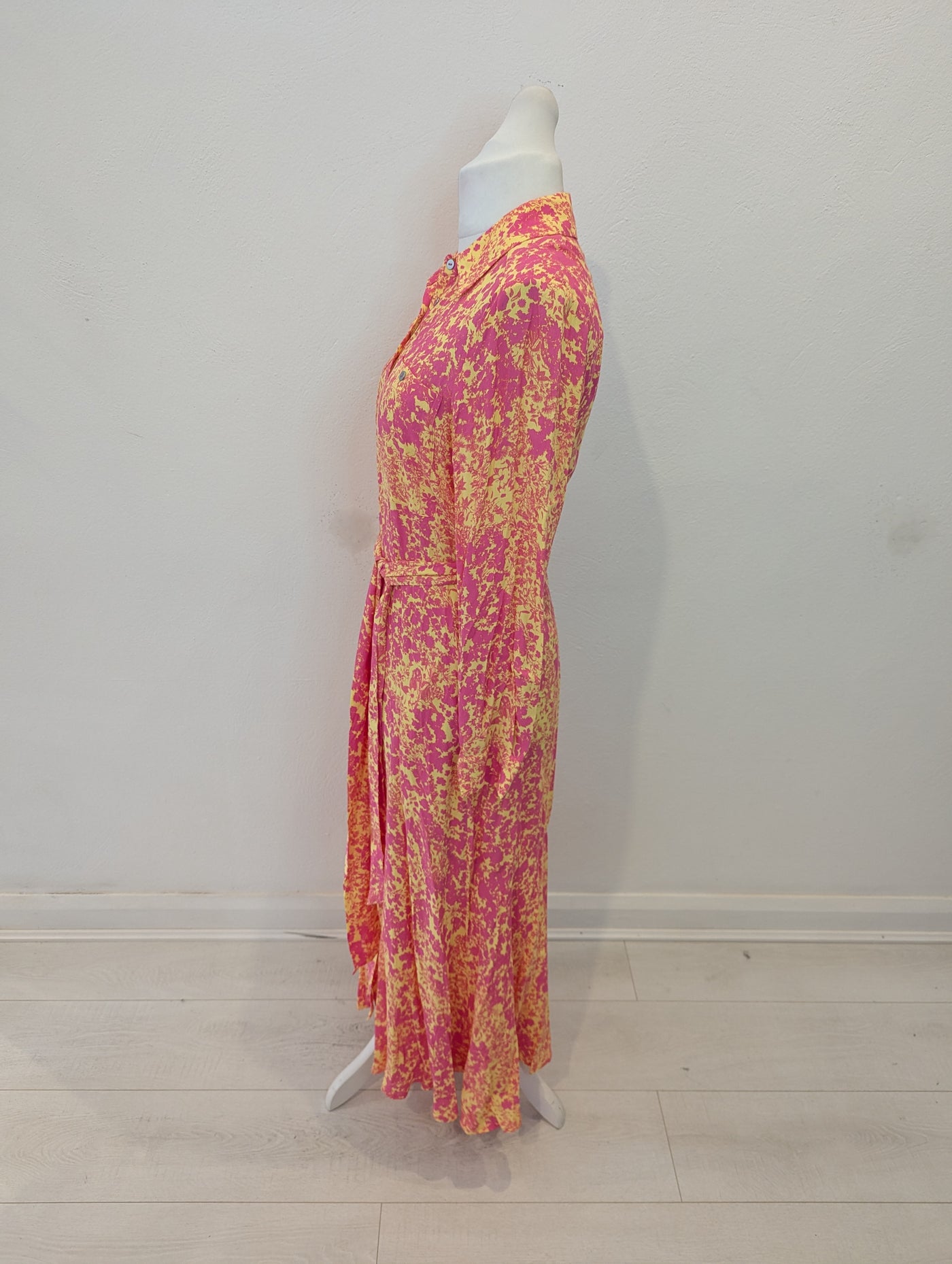 Mint Velvet Pink & Yellow Maxi dress 12