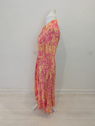 Mint Velvet Pink & Yellow Maxi dress 12