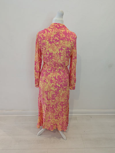 Mint Velvet Pink & Yellow Maxi dress 12