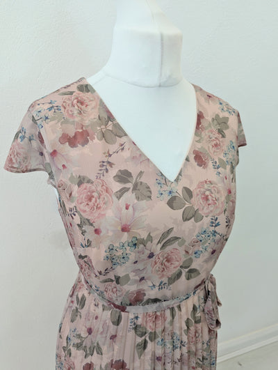 Madeleine Blush pleated dress 12