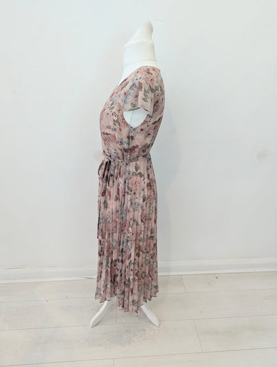 Madeleine Blush pleated dress 12