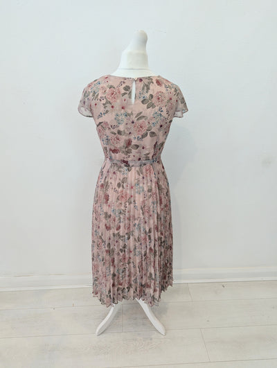 Madeleine Blush pleated dress 12