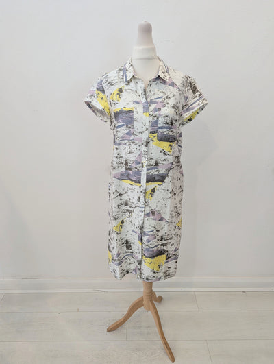 Noa Noa Grey printed shirt dress 8