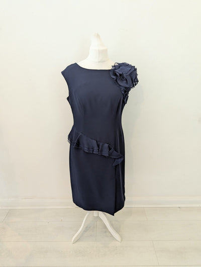 Lorcan Mullany for Jacques Vert navy dress 16