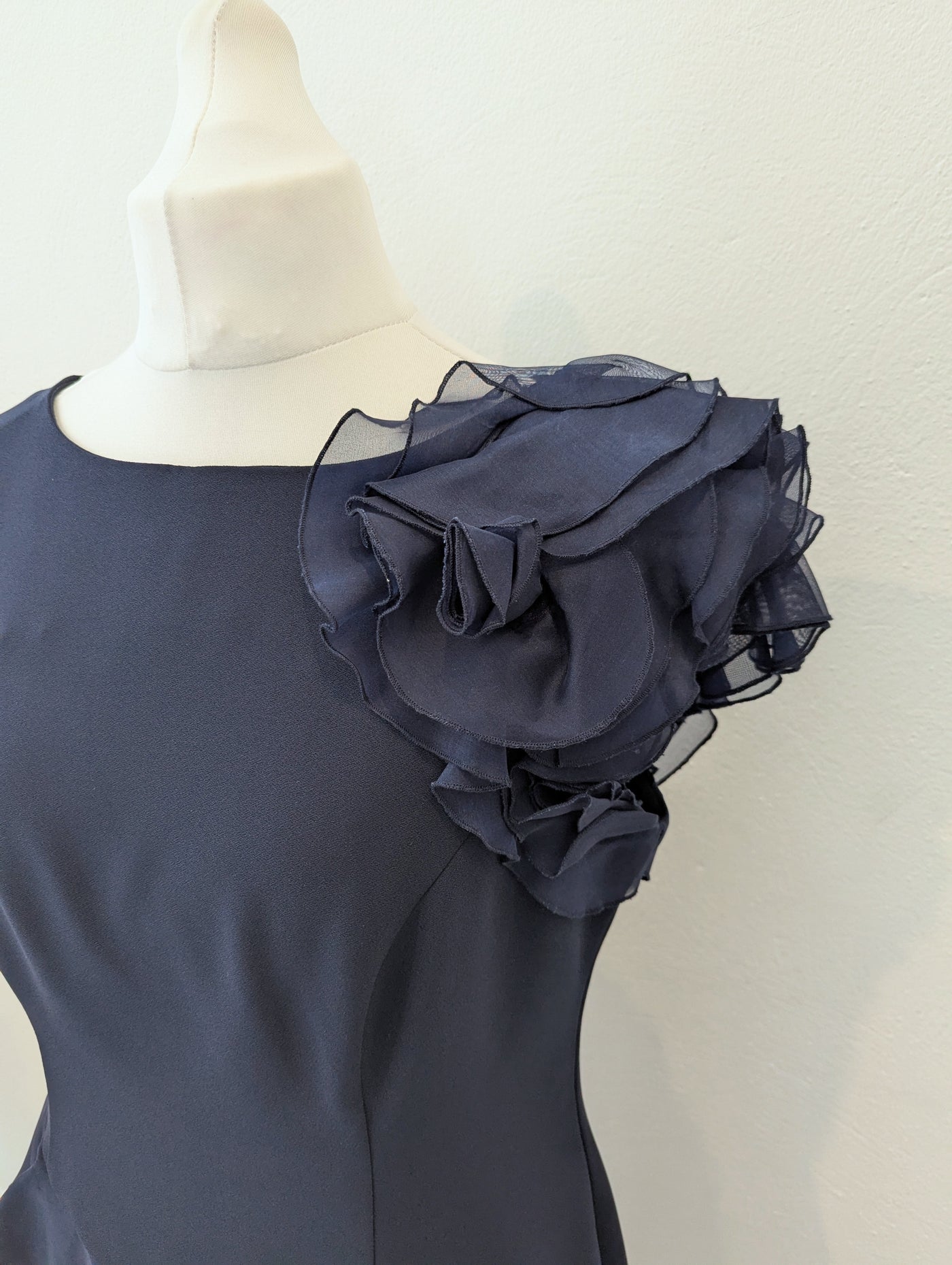 Lorcan Mullany for Jacques Vert navy dress 16